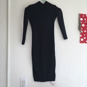 Midi dress with back cut out